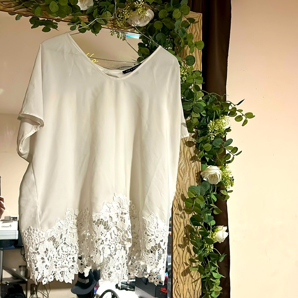 White Lace Shirt